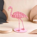 CUPUZ 3D Paper Puzzle Flamingo – DIY Bird Model, Educational Toy & Creative Gift